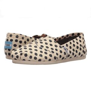 Toms | Classic Polka Dots Natural Flats